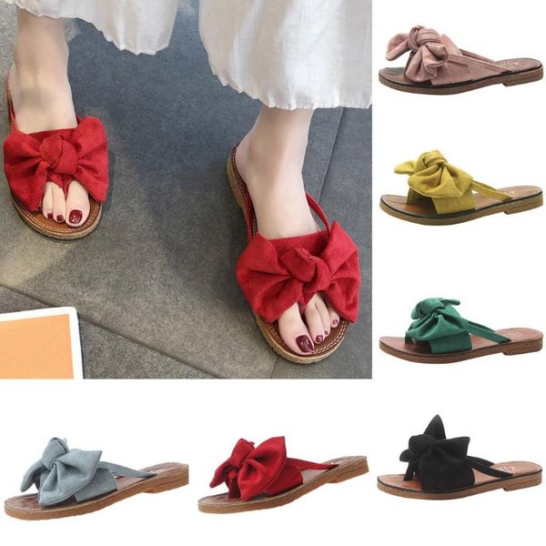 стильный женщин мода solid color bow tie плоский каблук сандалии башмачок рим пляжная обувь оптовые sandalias, Black
стильный женщин мода solid color bow tie плоский каблук сандалии башмачок рим пляжная обувь оптовые sandalias, Black