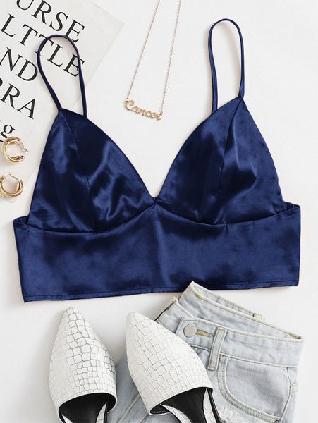 shirred back satin bralette s7mt#, White
shirred back satin bralette s7mt#, White