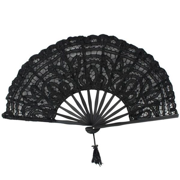 party favor handmade cotton lace folding hand fan for bridal wedding decoration (black)
party favor handmade cotton lace folding hand fan for bridal wedding decoration (black)