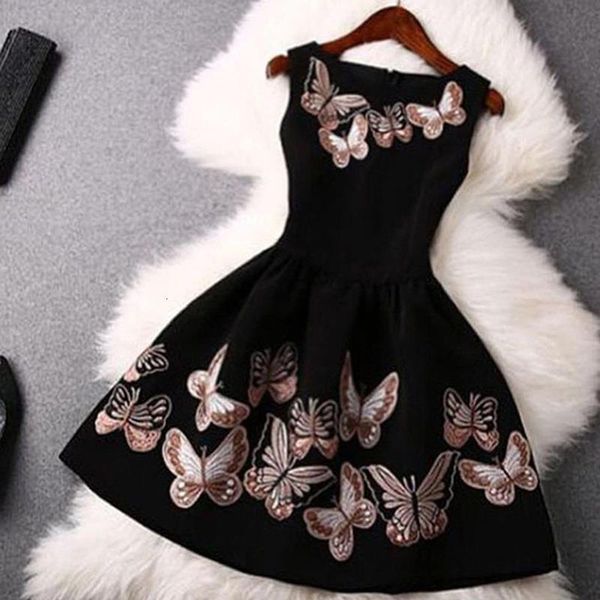 summer 2020 women dress fashion butterfly print party dress o-neck slim big swing sleeveless back zipper party dress vestido, Black;gray
summer 2020 women dress fashion butterfly print party dress o-neck slim big swing sleeveless back zipper party dress vestido, Black;gray