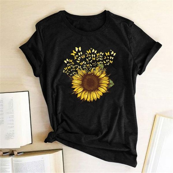 sunflower print graphic tees t-shirt women aesthetic short sleeve t-shirt cotton summer women 2021 clothing camisetas mujer, White
sunflower print graphic tees t-shirt women aesthetic short sleeve t-shirt cotton summer women 2021 clothing camisetas mujer, White