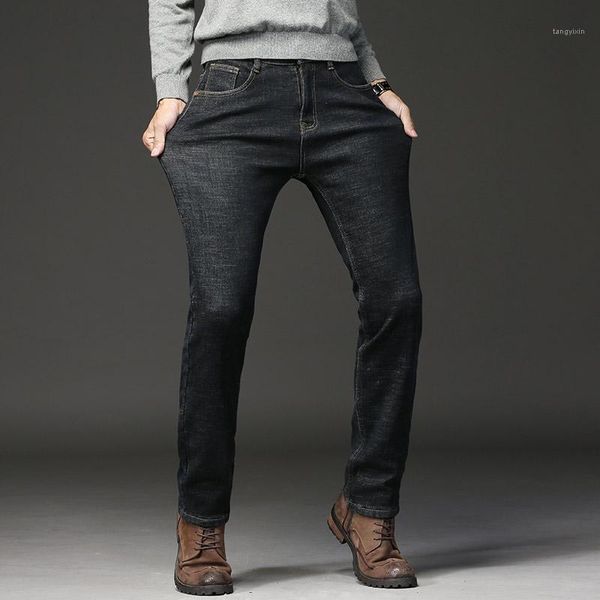 2019 spring autumn mid waist classic mens jeans casual cotton straight stretch brand jeans thick denim overalls pants1, Blue
2019 spring autumn mid waist classic mens jeans casual cotton straight stretch brand jeans thick denim overalls pants1, Blue