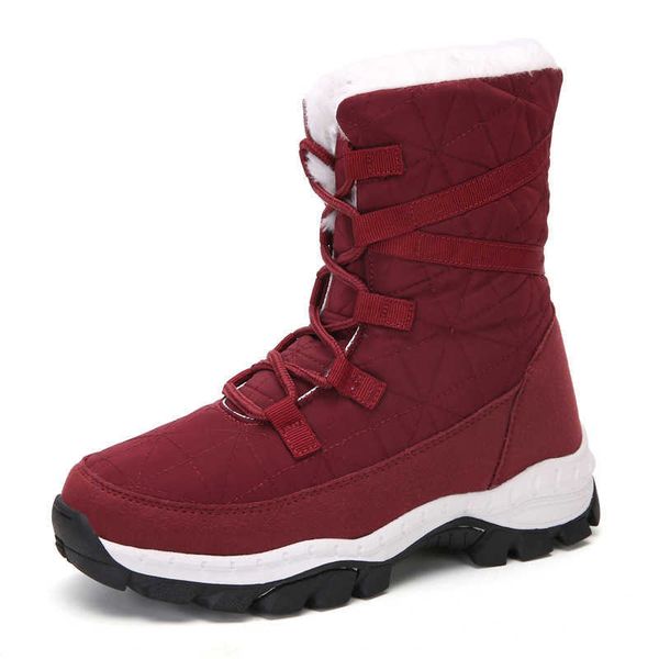 2020 winter new cotton thickened plush warm snow boots cold resistant outdoor large women's shoes, Black
2020 winter new cotton thickened plush warm snow boots cold resistant outdoor large women's shoes, Black