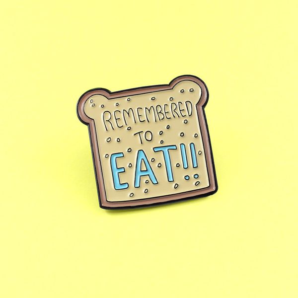 funny food toast brooch cute bread toast remember to eat enamel pins custom brooches for women backpack jewelry broche, Blue
funny food toast brooch cute bread toast remember to eat enamel pins custom brooches for women backpack jewelry broche, Blue