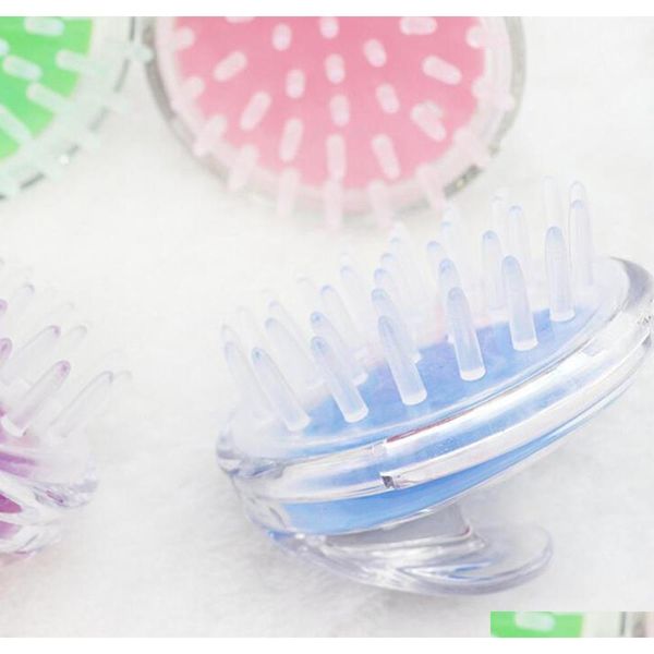 round shape sile head massager wash brush with handle massage scalp bath germinal plastic he qylkhd sweet07, Silver
round shape sile head massager wash brush with handle massage scalp bath germinal plastic he qylkhd sweet07, Silver