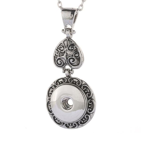 vintage women's flower 18mm snap button pendant necklace jewelry with bead chain statement woman suspension diy jewelr bbyjwx, Silver
vintage women's flower 18mm snap button pendant necklace jewelry with bead chain statement woman suspension diy jewelr bbyjwx, Silver