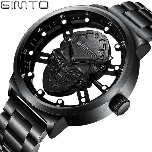 wristwatches gimto fashion hollow men skull watch stainless steel unique punk stylish casual wristwatch waterproof quartz watch1, Slivery;brown
wristwatches gimto fashion hollow men skull watch stainless steel unique punk stylish casual wristwatch waterproof quartz watch1, Slivery;brown