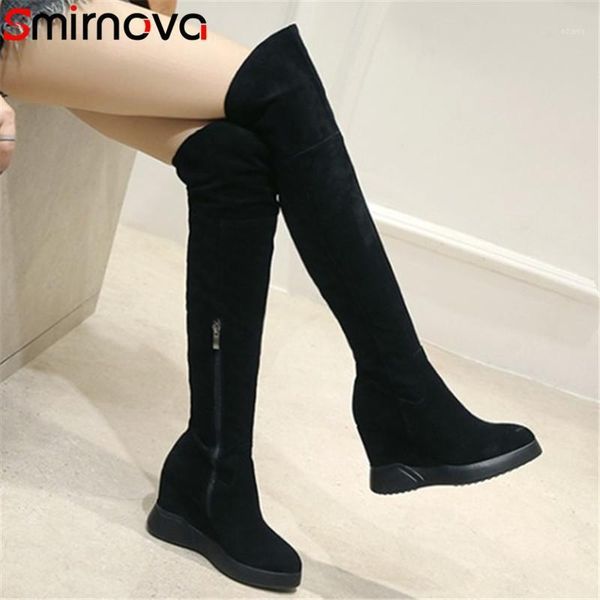 boots smirnova 2021 suede leather over the knee women wedges shoes zip solid colors autumn winter long woman1, Black
boots smirnova 2021 suede leather over the knee women wedges shoes zip solid colors autumn winter long woman1, Black