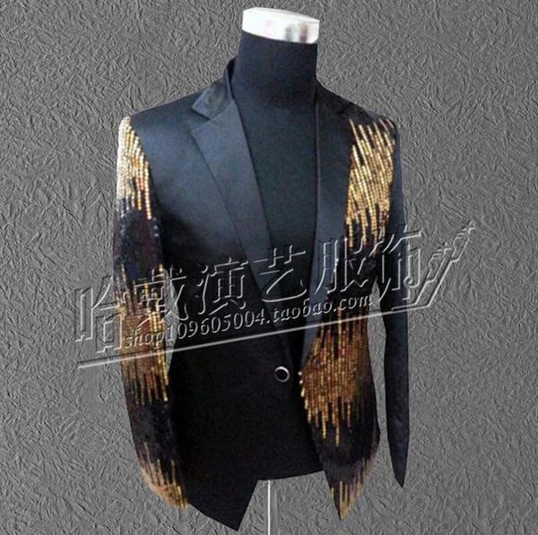 s-5xl men singer red black blue purple sequins suit jacket camisa masculina formal dress the host dress costumes, White;black
s-5xl men singer red black blue purple sequins suit jacket camisa masculina formal dress the host dress costumes, White;black