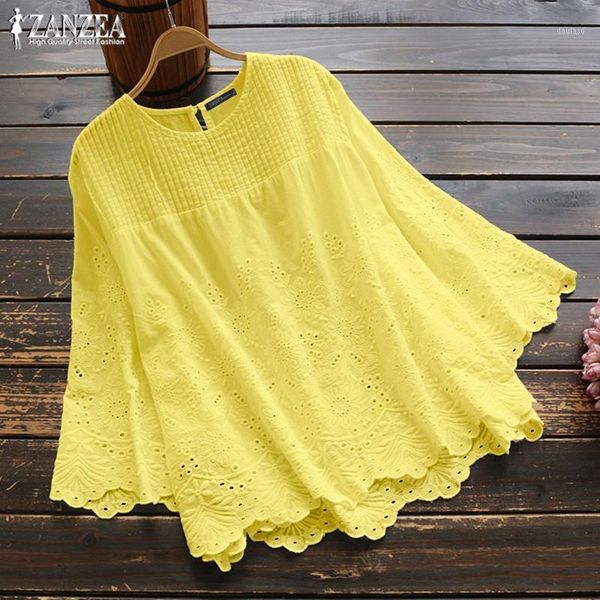 women's autumn blouse 2019 zanzea elegant lace casual pleated blusas female hollow 3/4 sleeve shirts plus size tunic 5xl1, White
women's autumn blouse 2019 zanzea elegant lace casual pleated blusas female hollow 3/4 sleeve shirts plus size tunic 5xl1, White