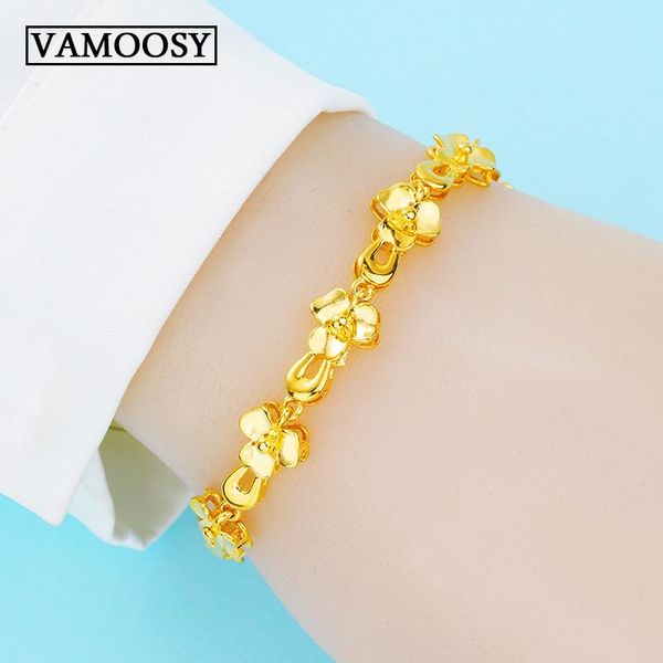 adjustable 24k gold flower chain link bracelets european charm brand bracelets for women diy jewelry making, Black
adjustable 24k gold flower chain link bracelets european charm brand bracelets for women diy jewelry making, Black