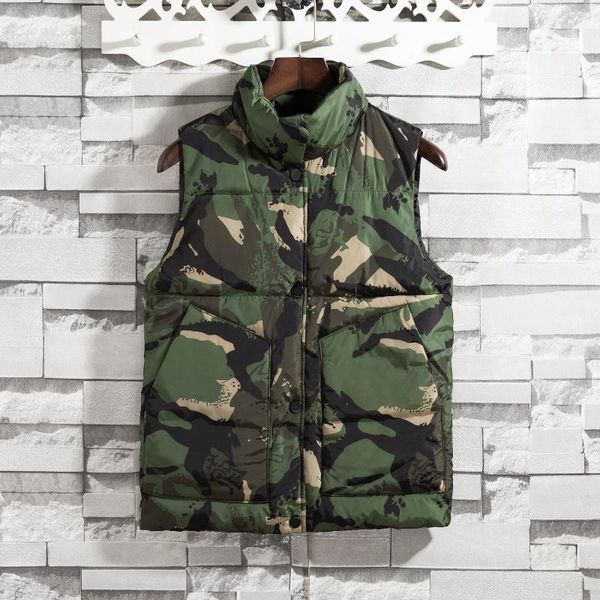men's vests 2021 down cotton printed vest youth autumn warm casual stand collar camouflage, Black;white
men's vests 2021 down cotton printed vest youth autumn warm casual stand collar camouflage, Black;white
