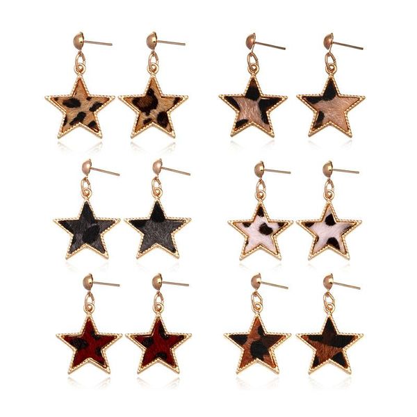 dangle & chandelier e7883 pu leather leopard five pointed star drop earrings 2021 female boutique jewelry wholesale, Silver
dangle & chandelier e7883 pu leather leopard five pointed star drop earrings 2021 female boutique jewelry wholesale, Silver