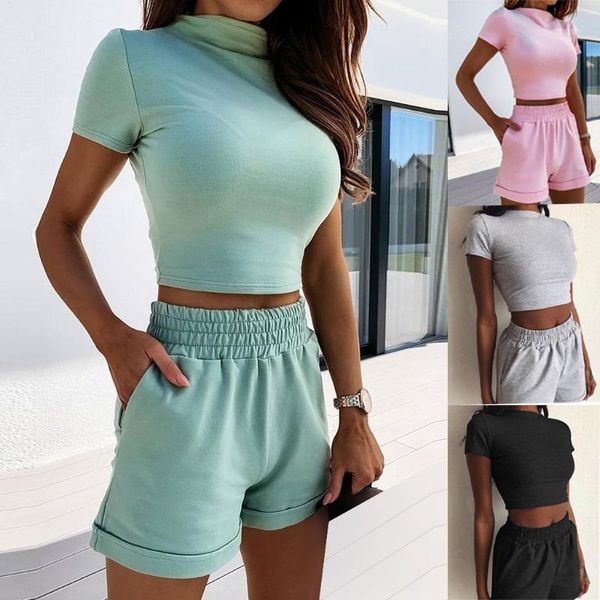 women's tracksuits 2021 women solid sporting casual two piece set short sleeve tee above knee pants suit tracksuit outfit ropa de mujer, Gray
women's tracksuits 2021 women solid sporting casual two piece set short sleeve tee above knee pants suit tracksuit outfit ropa de mujer, Gray