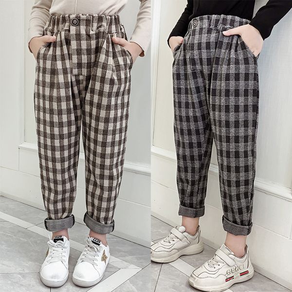 teenage girls pants 2020 autumn casual fashion loose retro plaid kids harem pants student children trousers 6 8 10 12 year lj201019, Blue
teenage girls pants 2020 autumn casual fashion loose retro plaid kids harem pants student children trousers 6 8 10 12 year lj201019, Blue