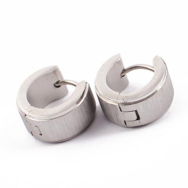 hoop & huggie fashion gear earrings stainless steel men women color frosted round jewelry 7*13mm, Golden;silver
hoop & huggie fashion gear earrings stainless steel men women color frosted round jewelry 7*13mm, Golden;silver