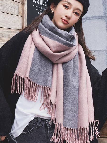 scarf women's winter versatile korean version warm thickened long student double-sided solid neck shawl ins fashion, Blue;gray
scarf women's winter versatile korean version warm thickened long student double-sided solid neck shawl ins fashion, Blue;gray