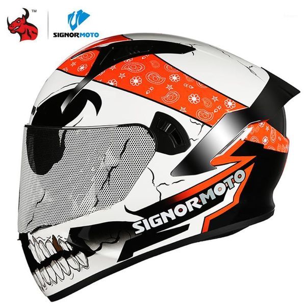 

motorcycle helmets signormoto helmet men motocross capacete da motocicleta cascos moto casque doublel lens racing riding1