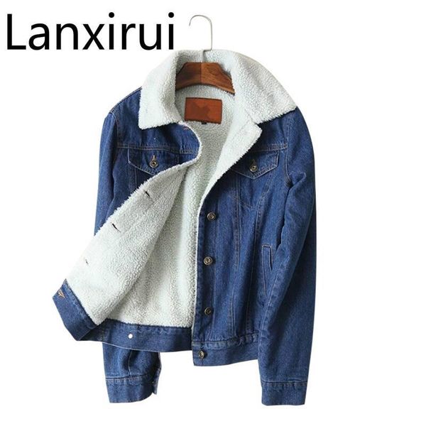 spring autumn winter new women lambswool jean coat with 4 pockets long sleeves warm jeans coat outwear wide denim jacket, Black;brown
spring autumn winter new women lambswool jean coat with 4 pockets long sleeves warm jeans coat outwear wide denim jacket, Black;brown