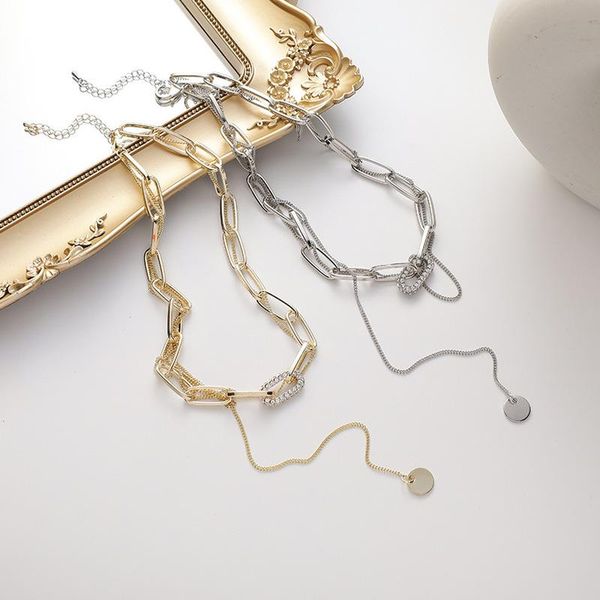 punk exaggerated spark rhinestone chain necklaces for women femme gold color alloy metal geometric chokers necklace cool gifts, Silver
punk exaggerated spark rhinestone chain necklaces for women femme gold color alloy metal geometric chokers necklace cool gifts, Silver