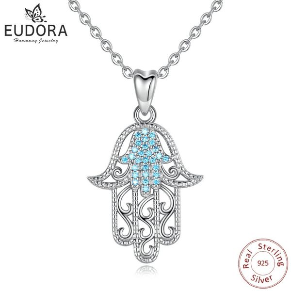 eudora authentic 100% 925 sterling silver hamas hand of fatima pendant necklace blue cz charm silver 925 original jewelry d366 q1116
eudora authentic 100% 925 sterling silver hamas hand of fatima pendant necklace blue cz charm silver 925 original jewelry d366 q1116