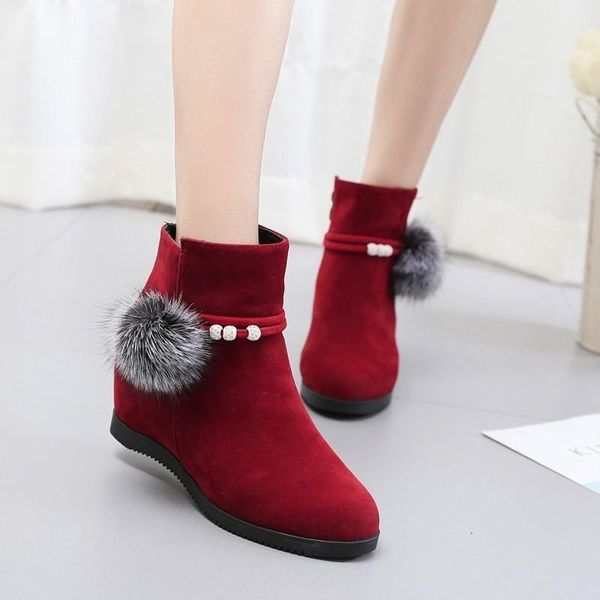 chimizhai woman boots wedges heels shoes woman ankle boots snow warm shoes ladies autumn winter flock wy130, Black
chimizhai woman boots wedges heels shoes woman ankle boots snow warm shoes ladies autumn winter flock wy130, Black