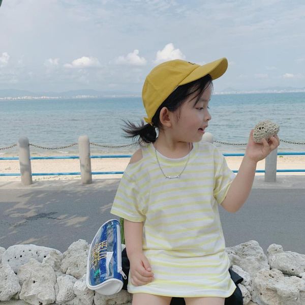summer dresses toddler girl striped skirt cotton short-sleeve dress dew shoulder shirts off shoulder beach dress for 12m-6t, Blue
summer dresses toddler girl striped skirt cotton short-sleeve dress dew shoulder shirts off shoulder beach dress for 12m-6t, Blue