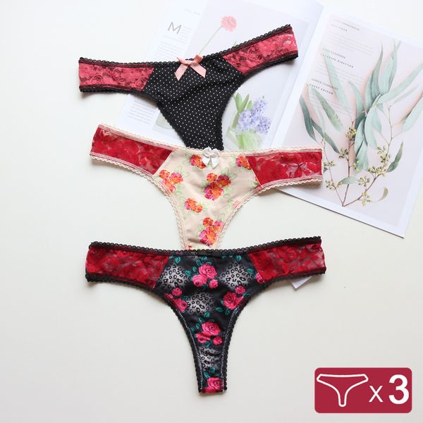 3pcs underwear women' panties set women plus size lingerie panty thongs and g tanga t-back seamless string pm023, Black;pink
3pcs underwear women' panties set women plus size lingerie panty thongs and g tanga t-back seamless string pm023, Black;pink