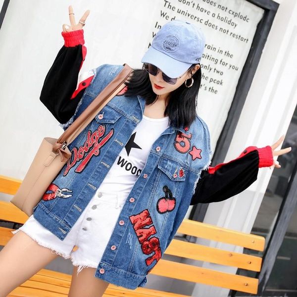 2020 fashion jacket coat fashion loose real sfor women sequins cool splicing ing, Black;brown
2020 fashion jacket coat fashion loose real sfor women sequins cool splicing ing, Black;brown