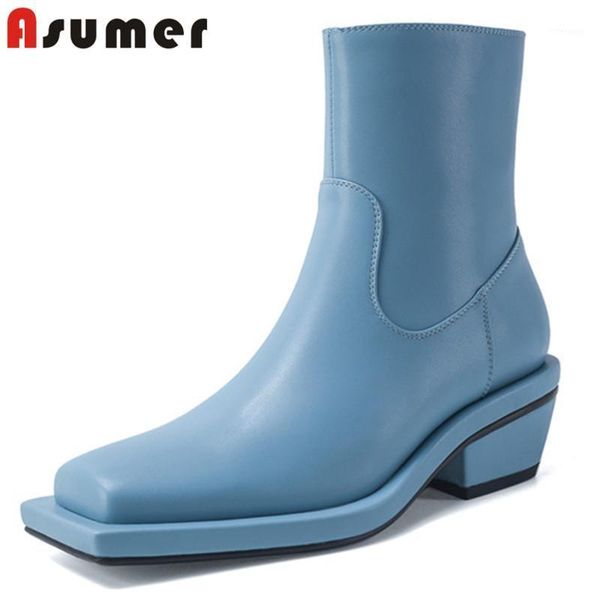 boots asumer 2021 fashion square toe thick heel casual shoes women genuine leather cool autumn winter ankle woman1, Black
boots asumer 2021 fashion square toe thick heel casual shoes women genuine leather cool autumn winter ankle woman1, Black