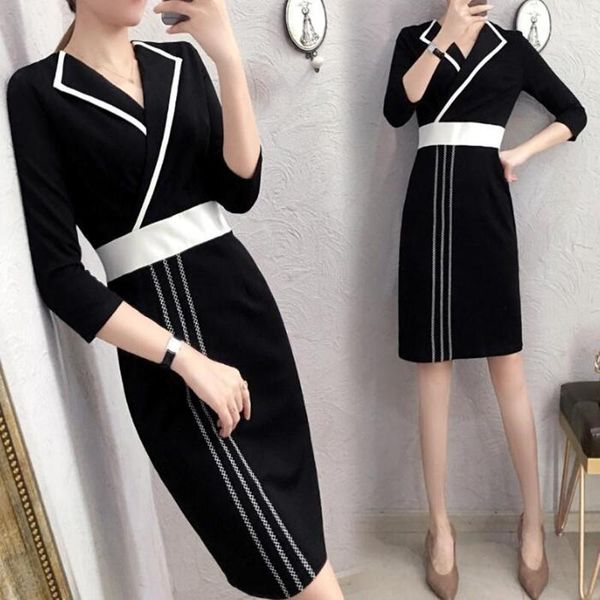 casual dresses vintage work office business wear dress women elegant stylish v neck patchwork slim bodycon pencil midi vestidos plus size1, Black;gray
casual dresses vintage work office business wear dress women elegant stylish v neck patchwork slim bodycon pencil midi vestidos plus size1, Black;gray