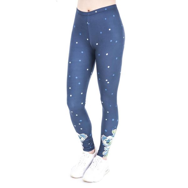 fashion women legging lazy koala printing blue dots legging slim high waist fitness leggings stretch womens pants, Black
fashion women legging lazy koala printing blue dots legging slim high waist fitness leggings stretch womens pants, Black