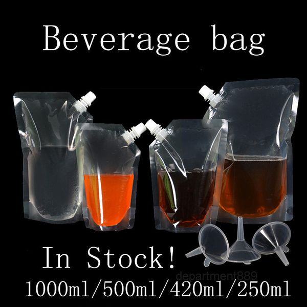 1000ml/500ml/420ml/250ml stand-up plastic drink packaging bag spout pouch for beverage liquid juice milk coffee storage bags ing
1000ml/500ml/420ml/250ml stand-up plastic drink packaging bag spout pouch for beverage liquid juice milk coffee storage bags ing