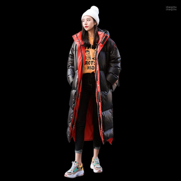 new large size hooded thicken warm outerwear glossy winter parka female 2020 winter jacket woman long quilted coat1, Black
new large size hooded thicken warm outerwear glossy winter parka female 2020 winter jacket woman long quilted coat1, Black