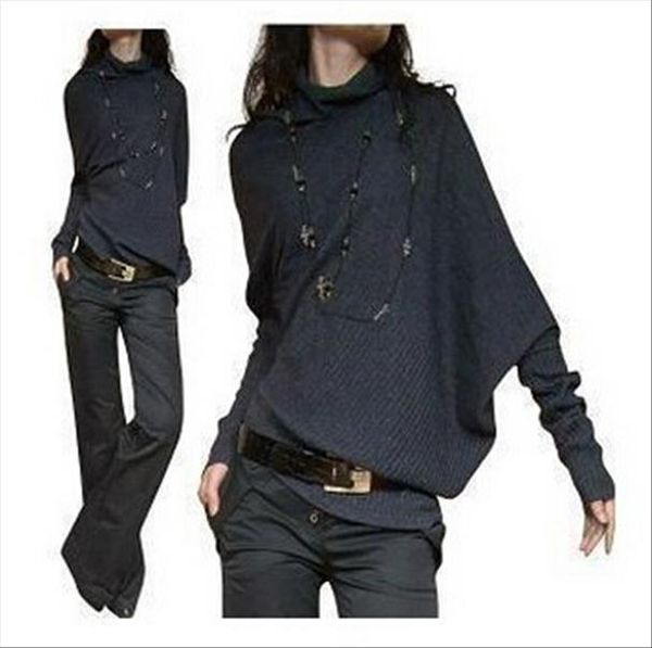 2019 women autumn winter knitted sweater batwing sleeve pullover coat loose outwear blusas de inverno feminina, White;black
2019 women autumn winter knitted sweater batwing sleeve pullover coat loose outwear blusas de inverno feminina, White;black
