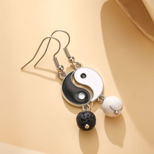 enameled yin yang tai chi charm earring selling natural stone earrings for wholesale, Golden
enameled yin yang tai chi charm earring selling natural stone earrings for wholesale, Golden