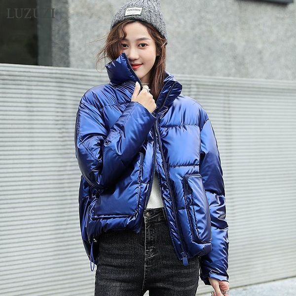 women's down & parkas luzuzi fashion short glossy winter jacket women 2021 waterproof cotton big pocket warm thick coats female1, Black
women's down & parkas luzuzi fashion short glossy winter jacket women 2021 waterproof cotton big pocket warm thick coats female1, Black