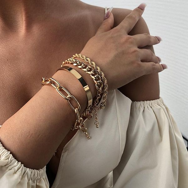 4pcs/set hip hop cuban bracelet alloy fashion bracelet punk metal twisted rope chain boho jewelry gift, Black
4pcs/set hip hop cuban bracelet alloy fashion bracelet punk metal twisted rope chain boho jewelry gift, Black