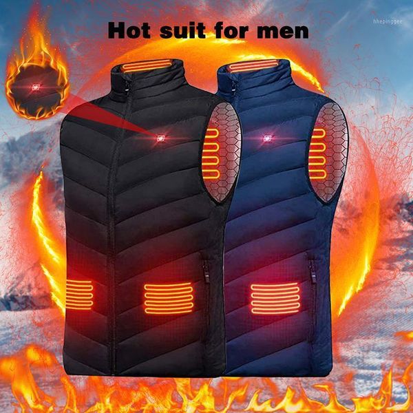 men's vests 2021 winter mens usb heating electrical men warm sleeveless heated jacket classic intelligent overcoats1, Black;white
men's vests 2021 winter mens usb heating electrical men warm sleeveless heated jacket classic intelligent overcoats1, Black;white
