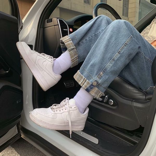 jeans men's autumn and winter 2021 new straight tube loose wide leg pants show thin design and fashion, Blue
jeans men's autumn and winter 2021 new straight tube loose wide leg pants show thin design and fashion, Blue