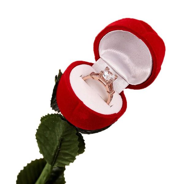 ring box high-grade stylish flocking innovation red rose gift romantic personality with leaf ring jewelry box girlfriend
ring box high-grade stylish flocking innovation red rose gift romantic personality with leaf ring jewelry box girlfriend