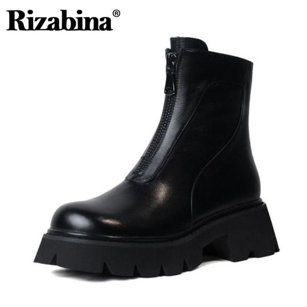 rizabina cow leather women ankle boots fashion platform high heel winter shoes woman zipper warm lady footwear size 33-40, Black
rizabina cow leather women ankle boots fashion platform high heel winter shoes woman zipper warm lady footwear size 33-40, Black