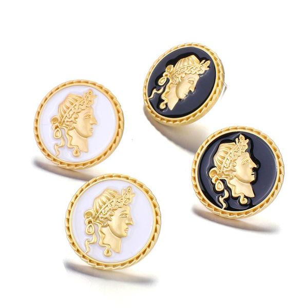 dangle & chandelier aensoa european earrings for women gothic retro portrait button alloy embossed round coin matte gold earrin, Silver
dangle & chandelier aensoa european earrings for women gothic retro portrait button alloy embossed round coin matte gold earrin, Silver