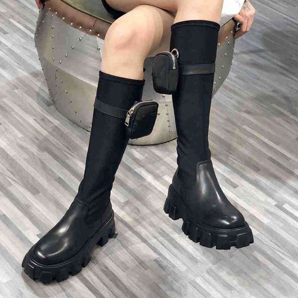 combat black platform designer boots fashion knee high real leather elastic women winter long booties with pouch size 35-40
combat black platform designer boots fashion knee high real leather elastic women winter long booties with pouch size 35-40