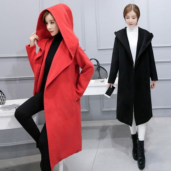 casual wide-waisted long winter fashion wool coats hooded wool blend coat and jacket covered button coat femenino1, Black
casual wide-waisted long winter fashion wool coats hooded wool blend coat and jacket covered button coat femenino1, Black