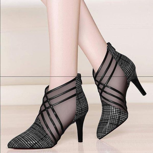 stiletto heels women mesh shoes woman pumps wedding shoes bride sandals fashion for women high heels boots, Black
stiletto heels women mesh shoes woman pumps wedding shoes bride sandals fashion for women high heels boots, Black