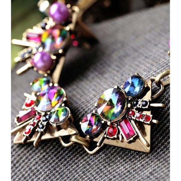 unique mixed charm dazzle colour crystal rivet collar necklace new arrival uniq jllglz, White
unique mixed charm dazzle colour crystal rivet collar necklace new arrival uniq jllglz, White