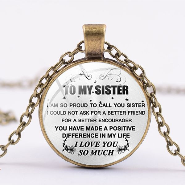 inspirational words to my sister necklace i love you so much creative simple letter printed pendants for women friendship, Silver
inspirational words to my sister necklace i love you so much creative simple letter printed pendants for women friendship, Silver