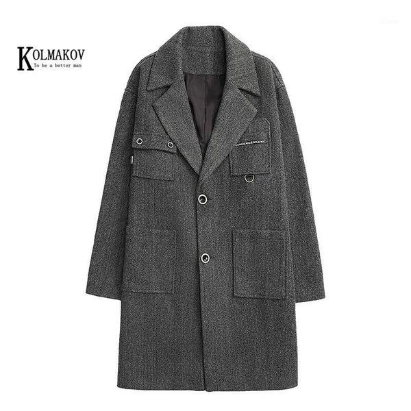 men's wool & blends men solid color thicked long trench coat men's single-breasted loose dust coats business casual overcoat male, Black
men's wool & blends men solid color thicked long trench coat men's single-breasted loose dust coats business casual overcoat male, Black