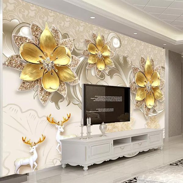 custom any size wall covering luxury european jewelry flower mural waterproof wall cloth living room sofa background wallpaper
custom any size wall covering luxury european jewelry flower mural waterproof wall cloth living room sofa background wallpaper